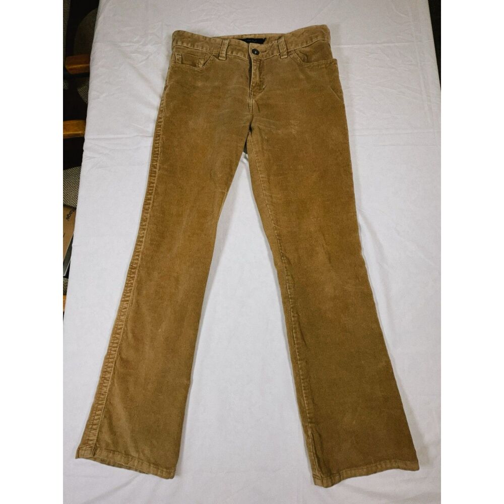 Calvin Klein Jeans Womens 12 Lean Bootcut Corduroy Pants Brown Stretch